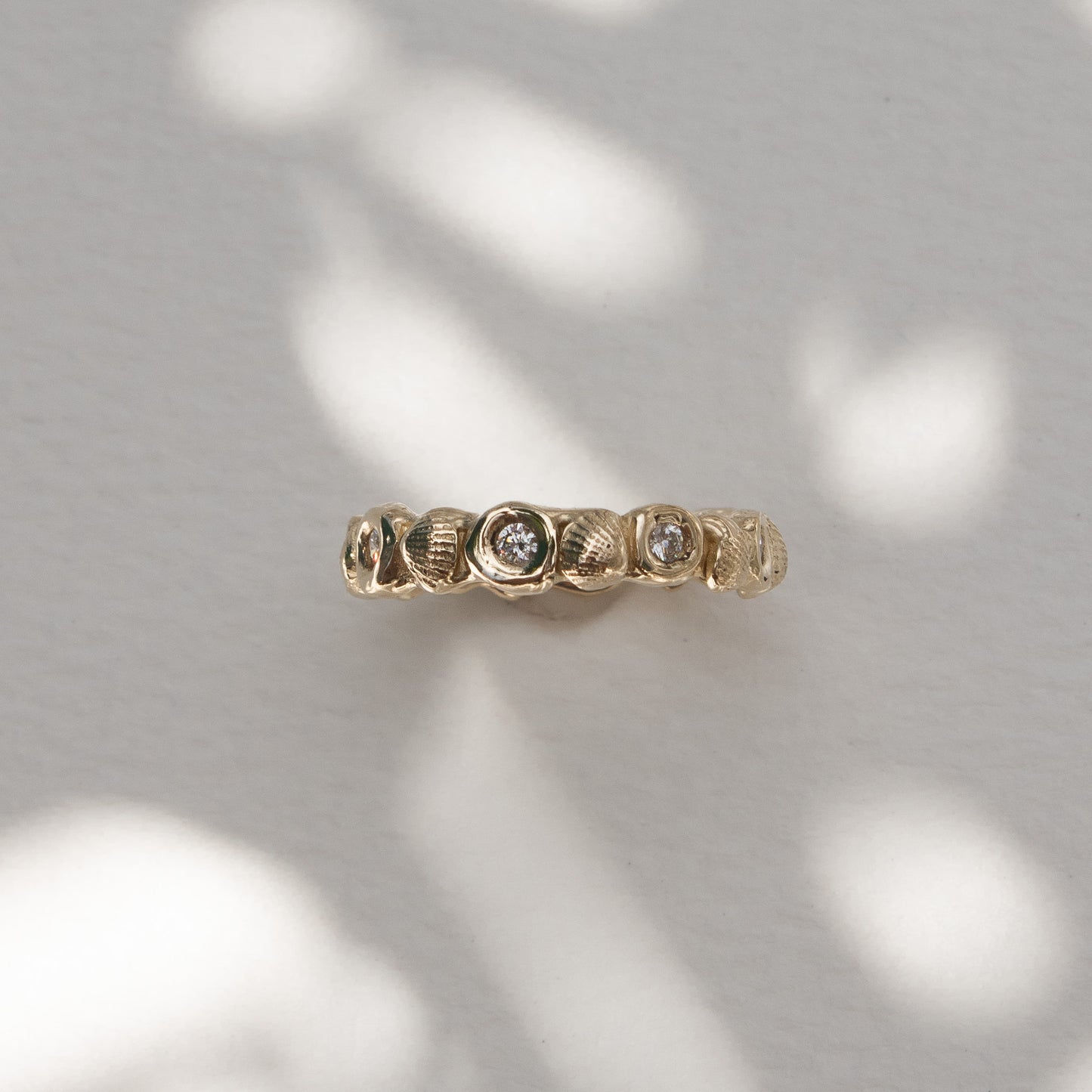 KM Scallop Eternity Band
