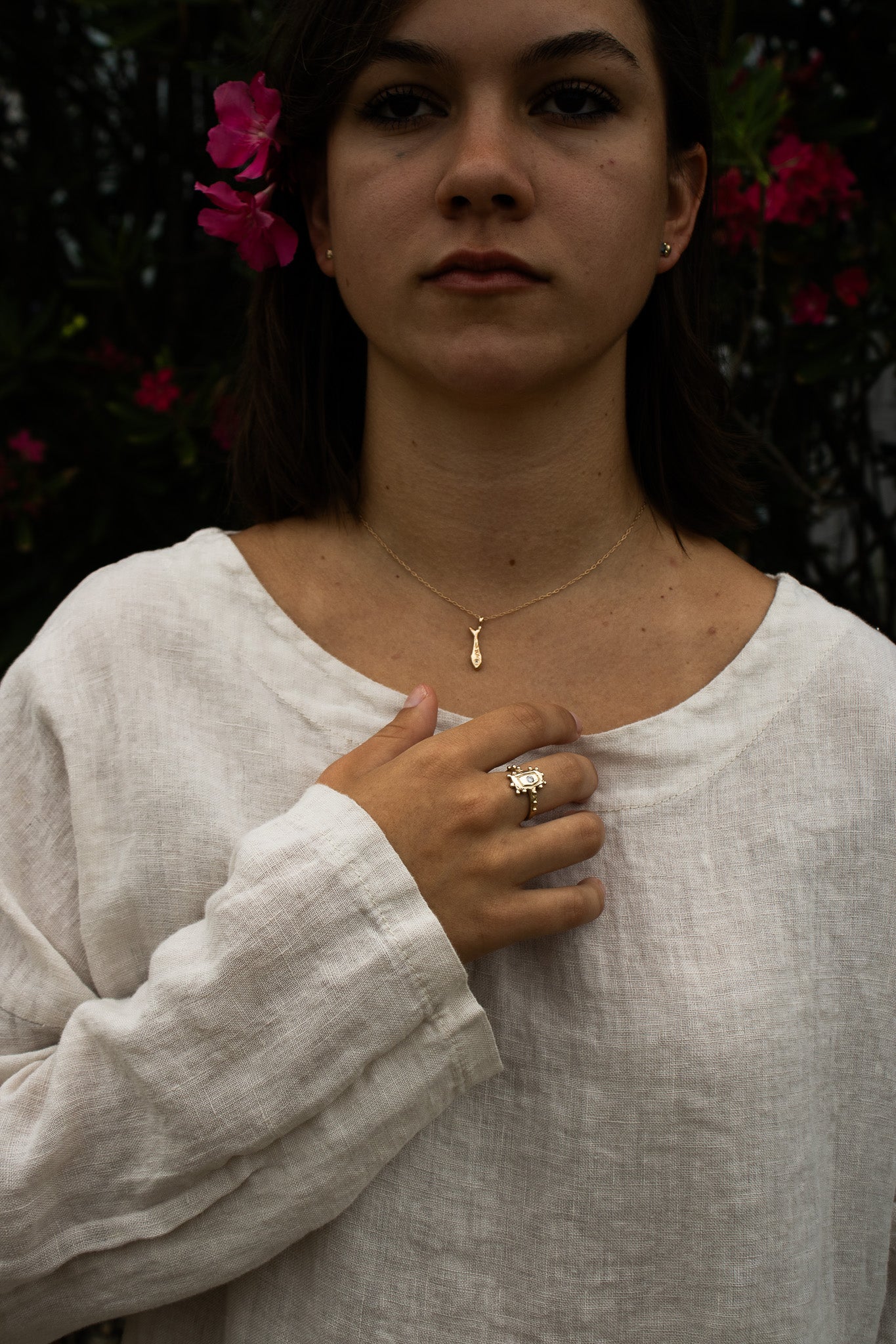 KM Diamond Fish Necklace/Pendant
