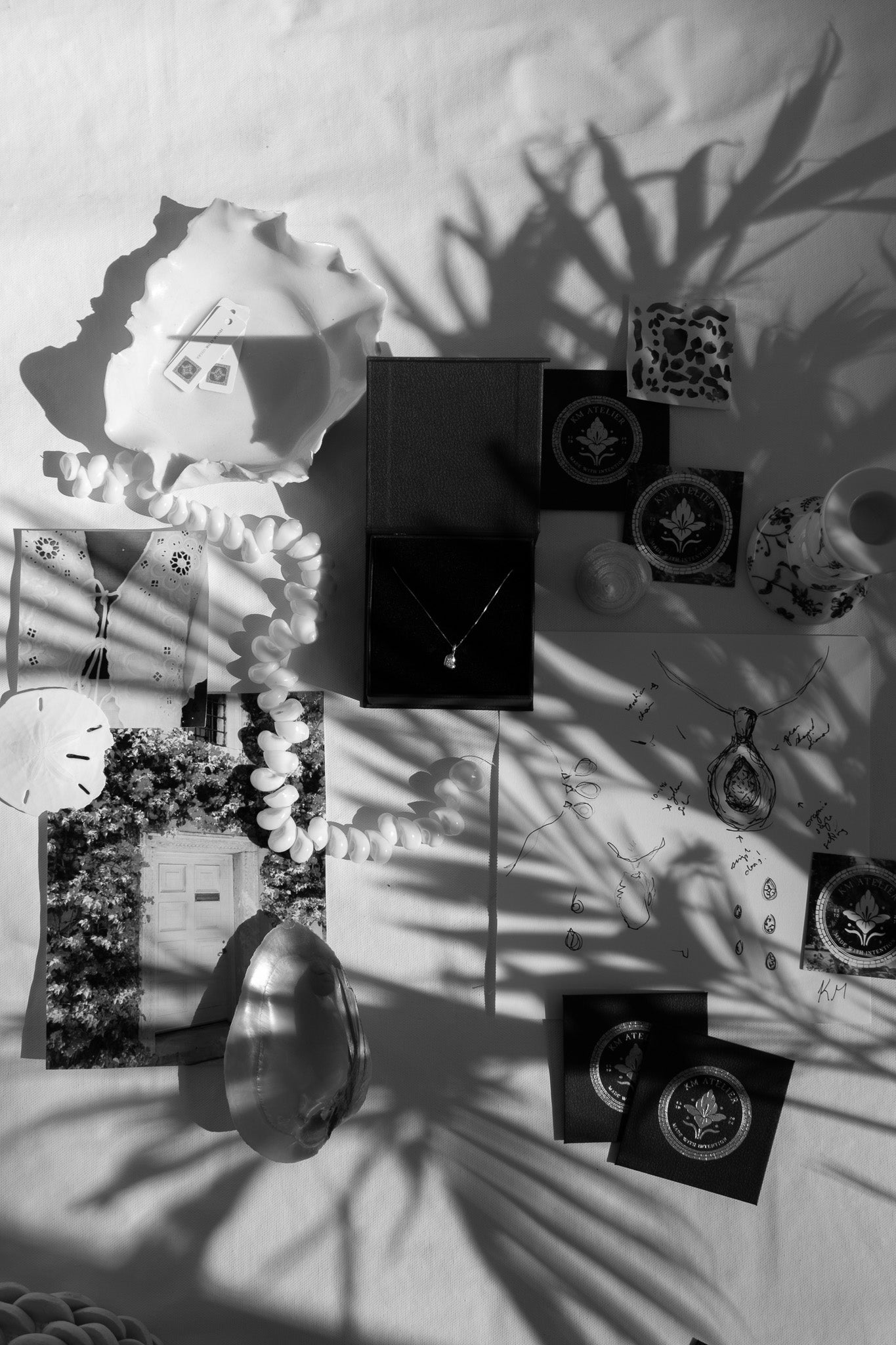 KM Classic Pear Diamond Pendant