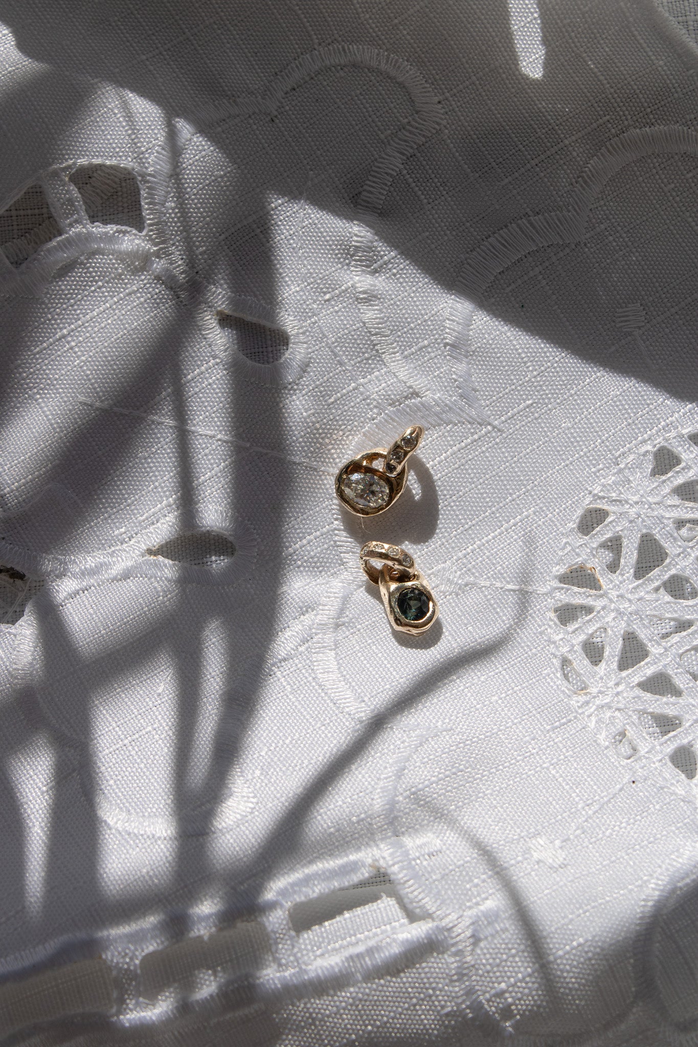 KM Double Sapphire Pendant