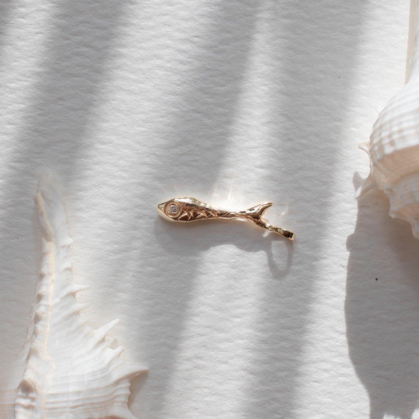 KM Diamond Fish Necklace/Pendant