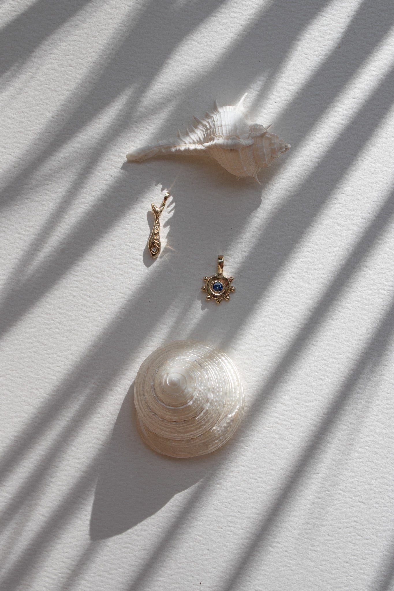 KM Sapphire Circle Bubble Necklace/Pendant