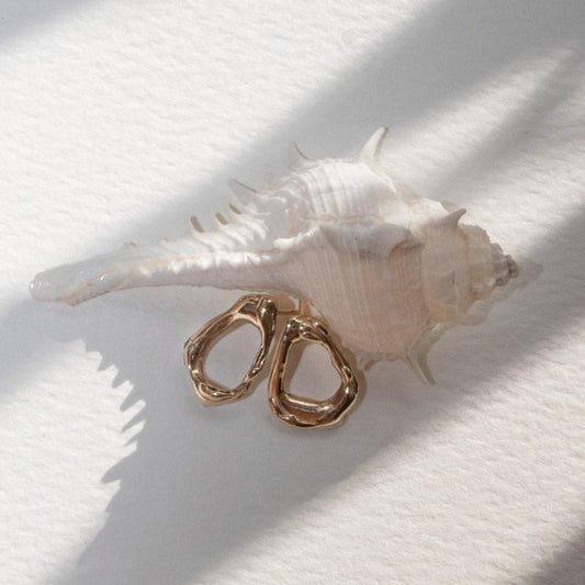 KM Freeform Circle Studs