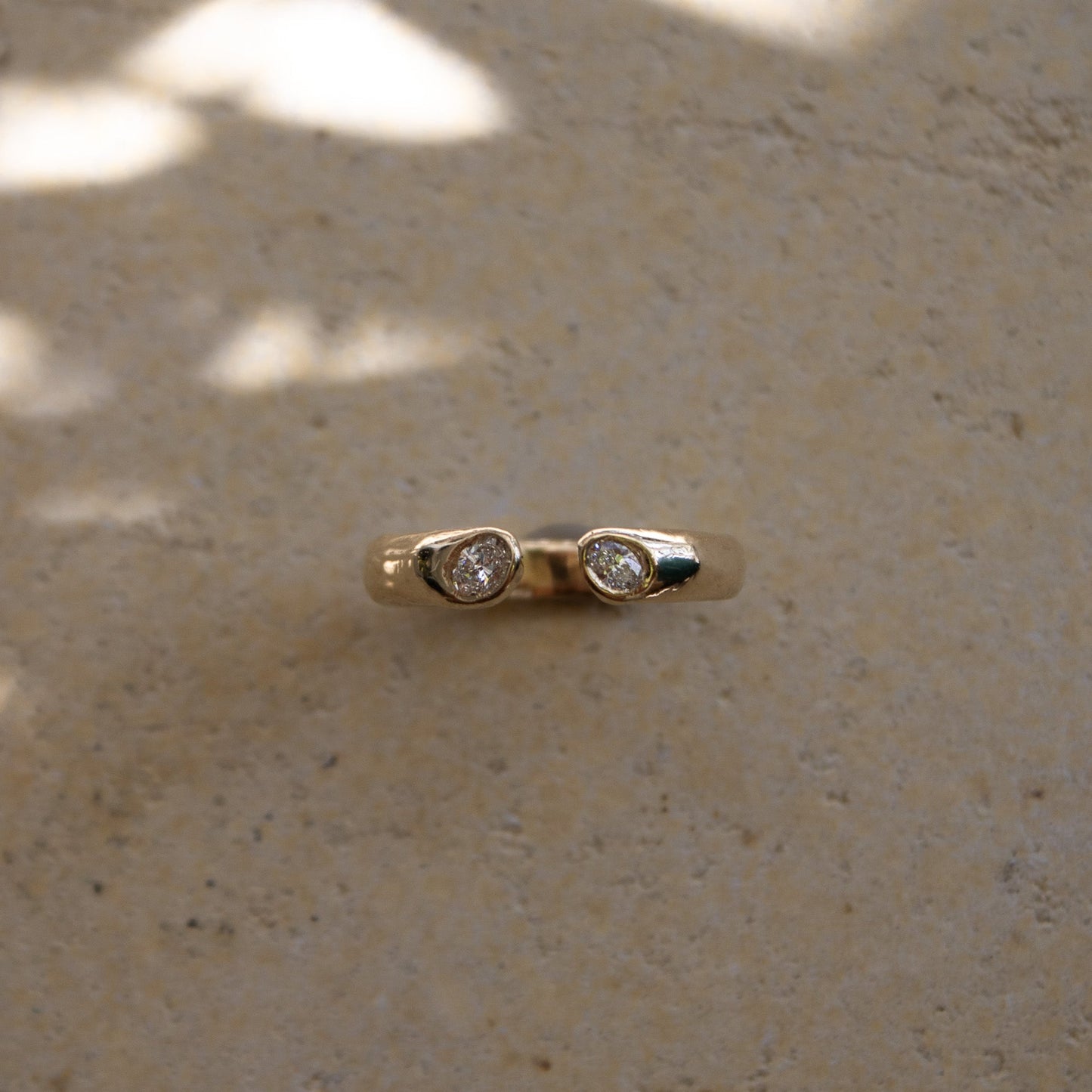 KM Open Oval Diamond Band