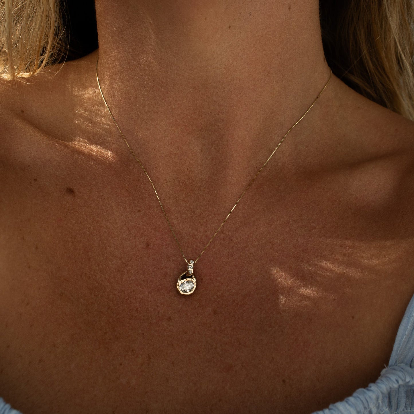 KM Double Diamond Pendant