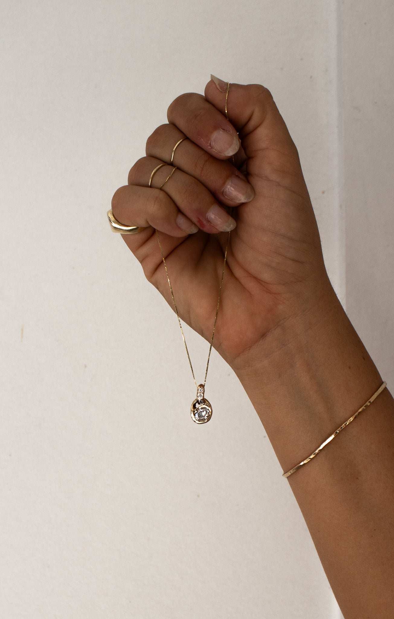 KM Double Diamond Pendant